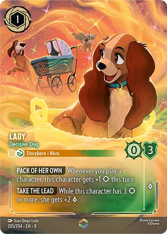 Lady - Decisive Dog (Enchanted) (205/204) [Reign of Jafar] - The Mythic Store | 24h Order Processing