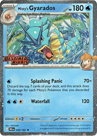 Misty's Gyarados (049/182) (Destined Rivals Stamp) [Scarlet & Violet: Destined Rivals] - The Mythic Store | 24h Order Processing