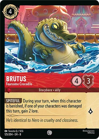 Brutus - Fearsome Crocodile (Cold Foil) (125/204) [Reign of Jafar] - The Mythic Store | 24h Order Processing