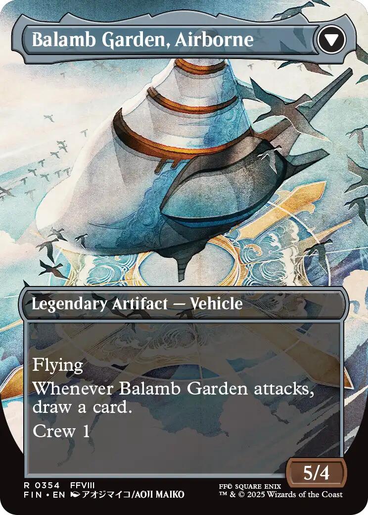 Balamb Garden, SeeD Academy // Balamb Garden, Airborne (Borderless) [FINAL FANTASY] - The Mythic Store | 24h Order Processing