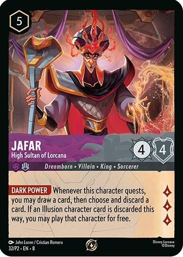 Jafar - High Sultan of Lorcana (Store Champion Participant) (32/P2) [Promo Cards] - The Mythic Store | 24h Order Processing