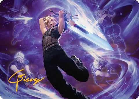 Cloud's Limit Break Art Card (Gold-Stamped Signature) [FINAL FANTASY Art Series] - The Mythic Store | 24h Order Processing