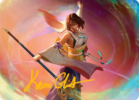 Yuna, Grand Summoner Art Card (Gold-Stamped Signature) [FINAL FANTASY Art Series] - The Mythic Store | 24h Order Processing