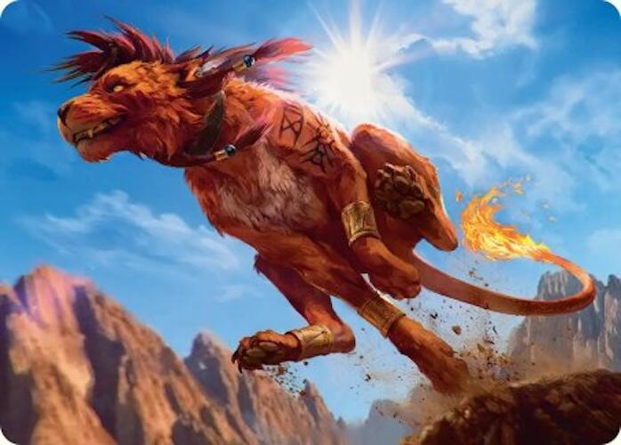 Red XIII, Proud Warrior Art Card [FINAL FANTASY Art Series] - The Mythic Store | 24h Order Processing