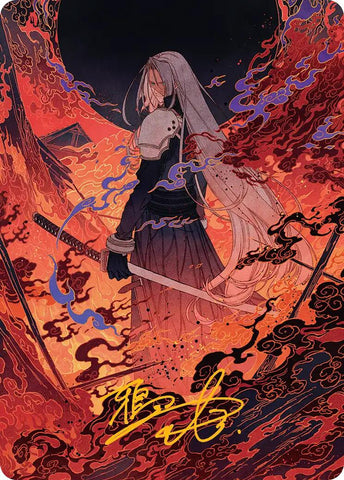 Nibelheim Aflame Art Card (Gold-Stamped Signature) [FINAL FANTASY Art Series] - The Mythic Store | 24h Order Processing