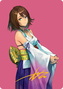 Yuna, Hope of Spira Art Card (Gold-Stamped Signature) [FINAL FANTASY Art Series] - The Mythic Store | 24h Order Processing
