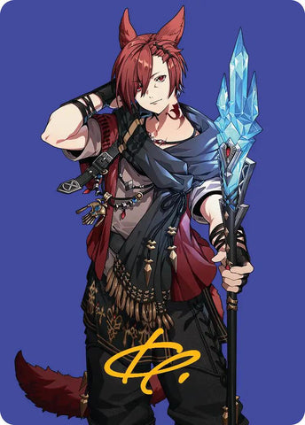G'raha Tia, Scion Reborn Art Card (51) (Gold-Stamped Signature) [FINAL FANTASY Art Series] - The Mythic Store | 24h Order Processing