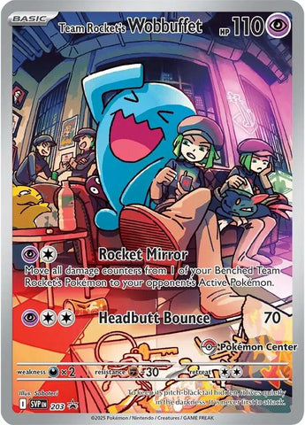 Team Rocket's Wobbuffet (203) (Pokemon Center Exclusive) [Scarlet & Violet: Black Star Promos] - The Mythic Store | 24h Order Processing