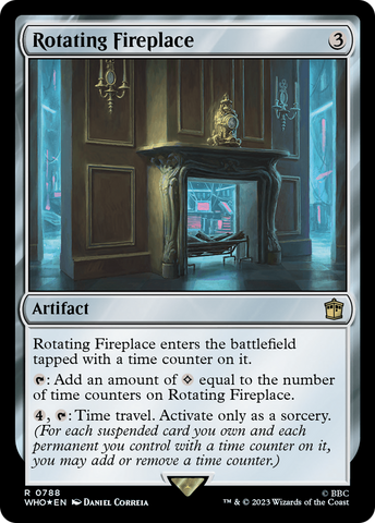 Rotating Fireplace (Surge Foil) [Doctor Who] - The Mythic Store | 24h Order Processing