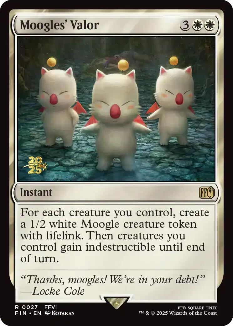Moogles' Valor [FINAL FANTASY Prerelease Promo] - The Mythic Store | 24h Order Processing