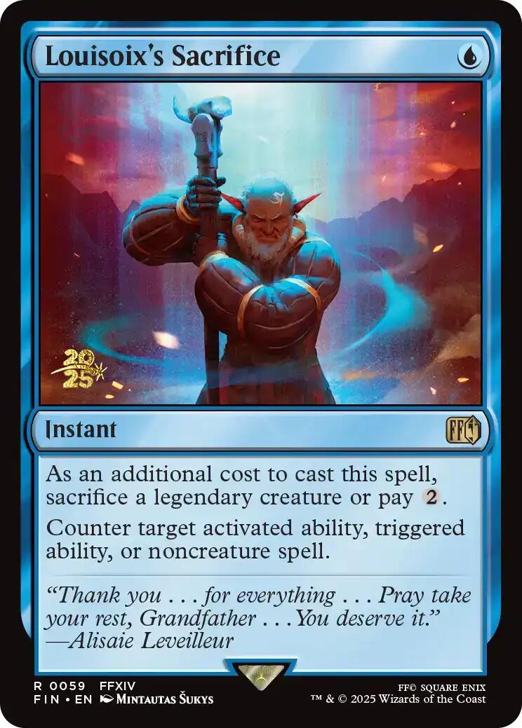 Louisoix's Sacrifice [FINAL FANTASY Prerelease Promo] - The Mythic Store | 24h Order Processing