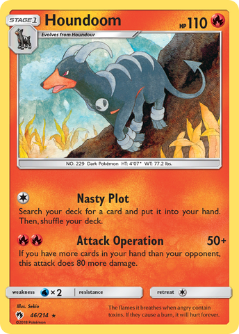 Houndoom (46/214) [Sun & Moon: Lost Thunder] - The Mythic Store | 24h Order Processing