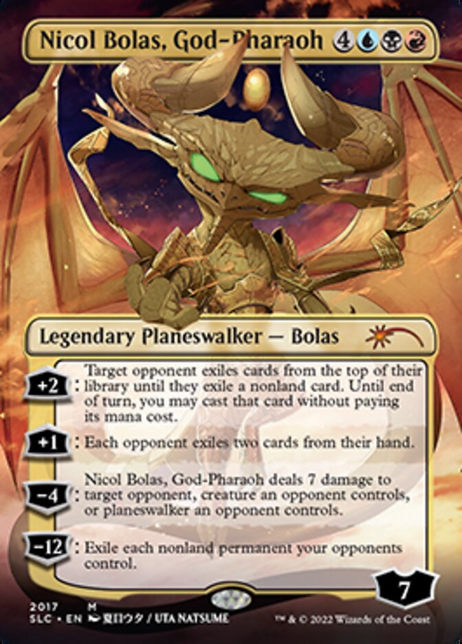 Nicol Bolas, God-Pharaoh (Borderless) [Secret Lair Countdown Kit] - The Mythic Store | 24h Order Processing