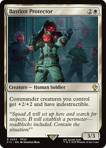 Bastion Protector (Surge Foil) [FINAL FANTASY Commander] - The Mythic Store | 24h Order Processing