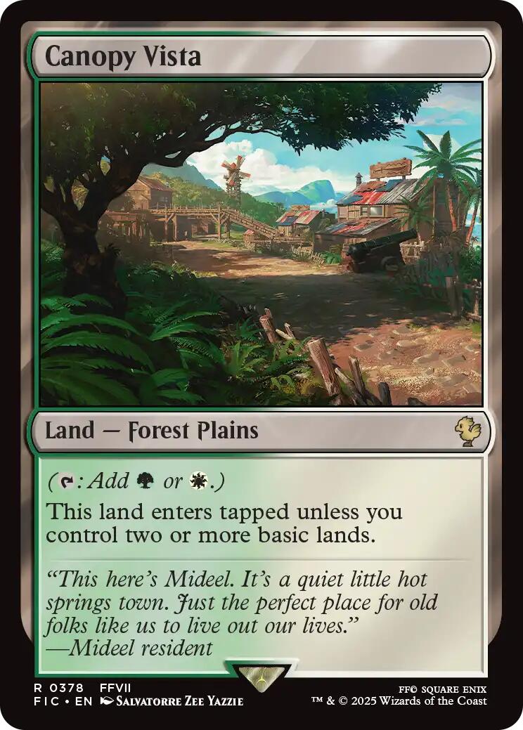 Canopy Vista (Surge Foil) [FINAL FANTASY Commander] - The Mythic Store | 24h Order Processing