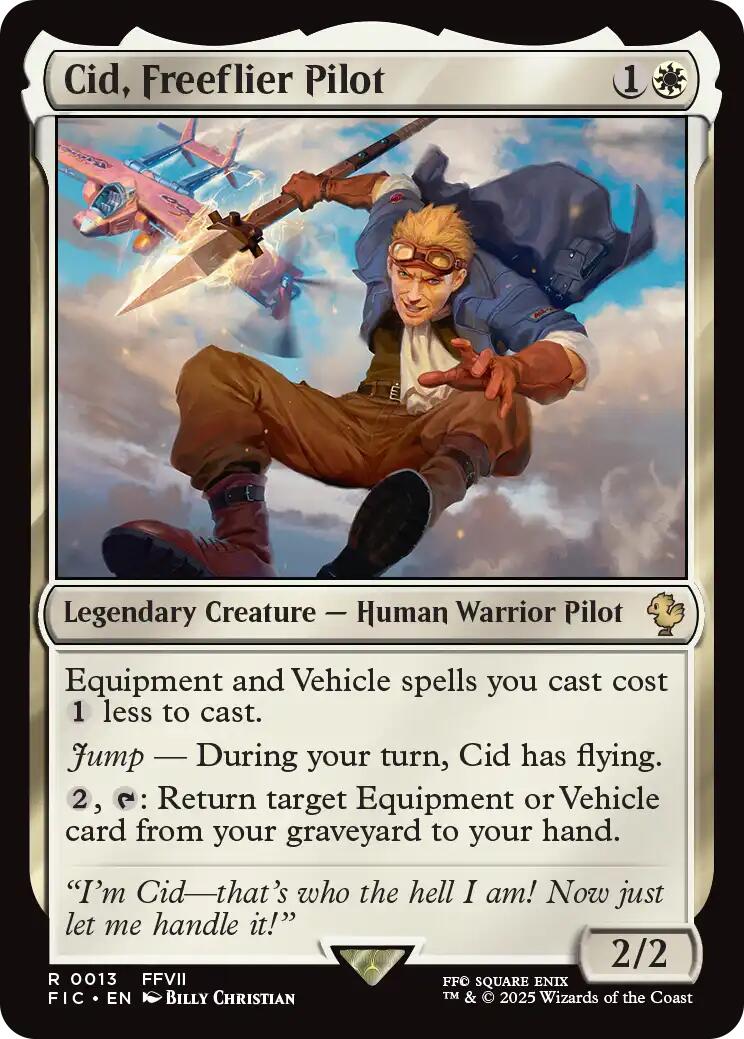 Cid, Freeflier Pilot (Surge Foil) [FINAL FANTASY Commander] - The Mythic Store | 24h Order Processing