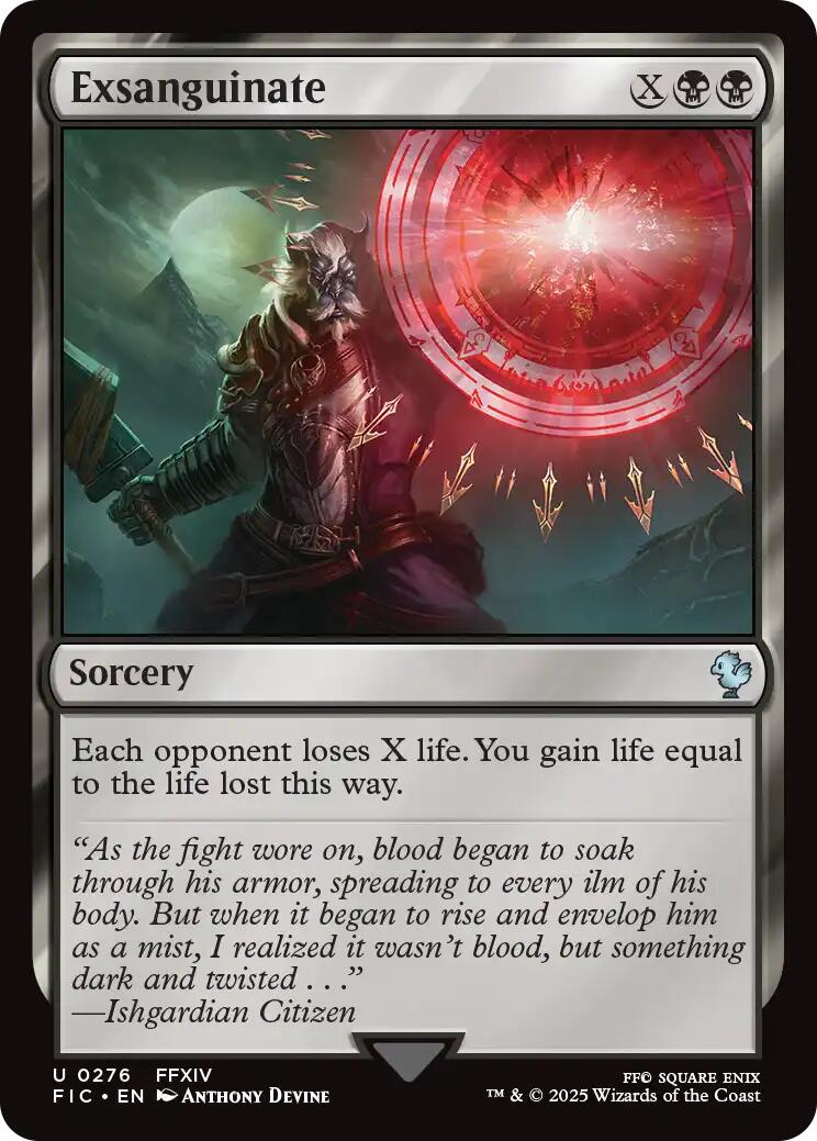 Exsanguinate (Surge Foil) [FINAL FANTASY Commander] - The Mythic Store | 24h Order Processing