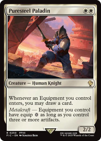 Puresteel Paladin (Surge Foil) [FINAL FANTASY Commander] - The Mythic Store | 24h Order Processing