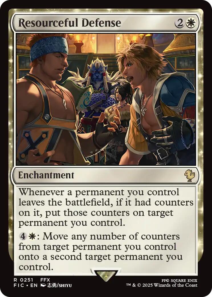 Resourceful Defense (Surge Foil) [FINAL FANTASY Commander] - The Mythic Store | 24h Order Processing