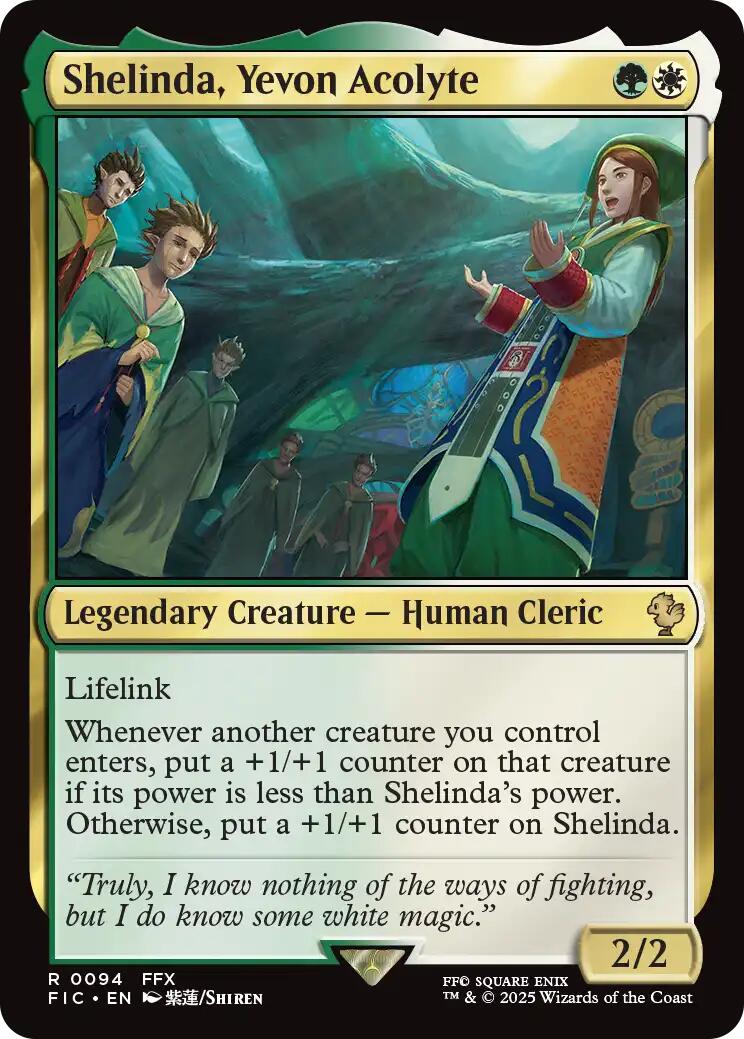 Shelinda, Yevon Acolyte (Surge Foil) [FINAL FANTASY Commander] - The Mythic Store | 24h Order Processing
