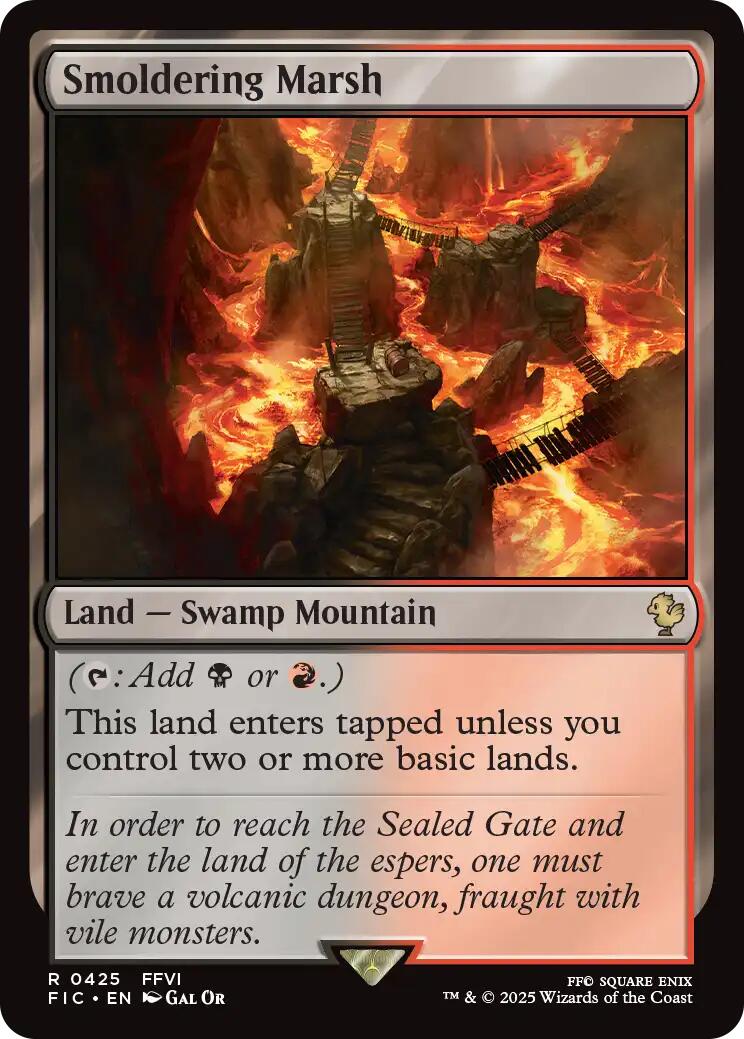 Smoldering Marsh (Surge Foil) [FINAL FANTASY Commander] - The Mythic Store | 24h Order Processing