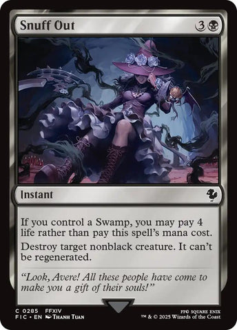 Snuff Out (Surge Foil) [FINAL FANTASY Commander] - The Mythic Store | 24h Order Processing