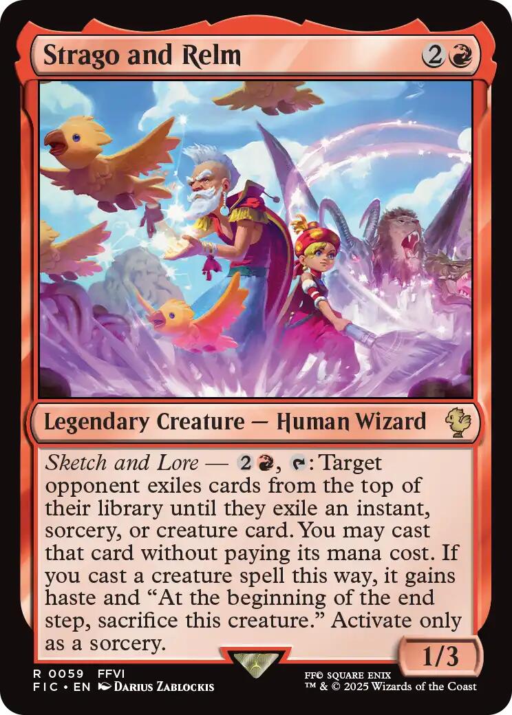 Strago and Relm (Surge Foil) [FINAL FANTASY Commander] - The Mythic Store | 24h Order Processing