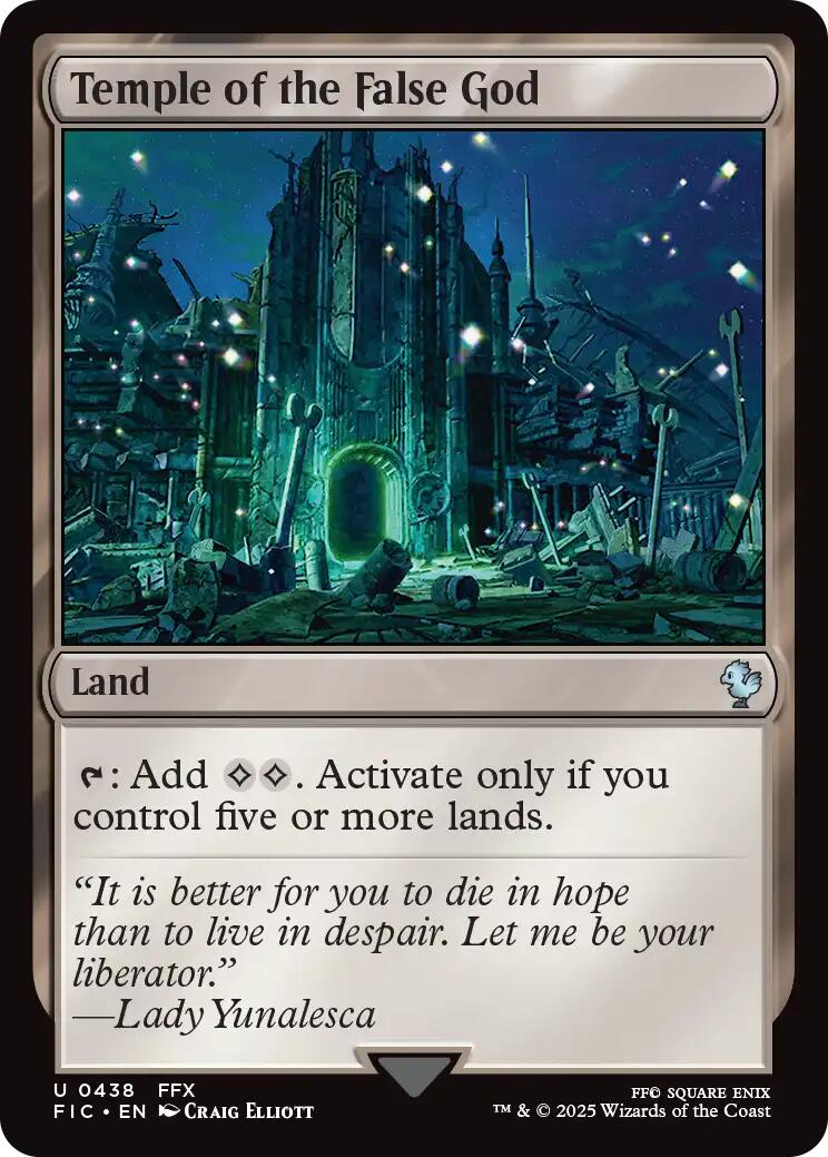 Temple of the False God (Surge Foil) [FINAL FANTASY Commander] - The Mythic Store | 24h Order Processing