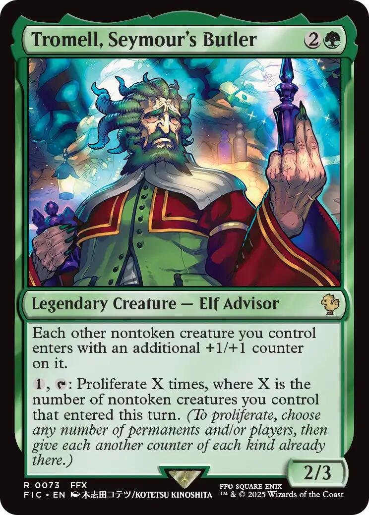 Tromell, Seymour's Butler (Surge Foil) [FINAL FANTASY Commander] - The Mythic Store | 24h Order Processing