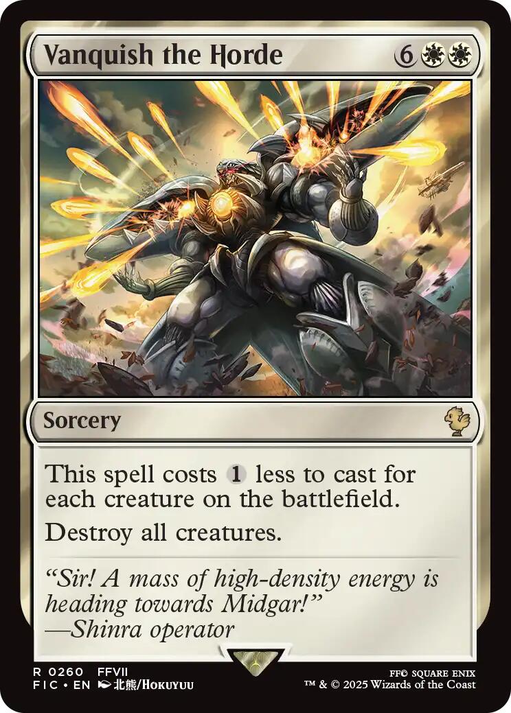 Vanquish the Horde (Surge Foil) [FINAL FANTASY Commander] - The Mythic Store | 24h Order Processing