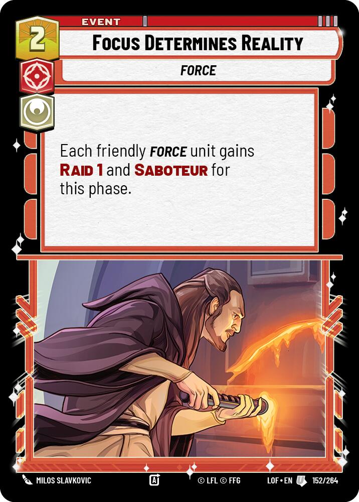 Focus Determines Reality (152/264) (152/264) [Legends of the Force] - The Mythic Store | 24h Order Processing