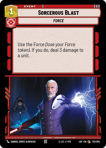 Sorcerous Blast (172/264) (172/264) [Legends of the Force] - The Mythic Store | 24h Order Processing