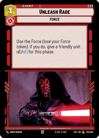 Unleash Rage (173/264) (173/264) [Legends of the Force] - The Mythic Store | 24h Order Processing
