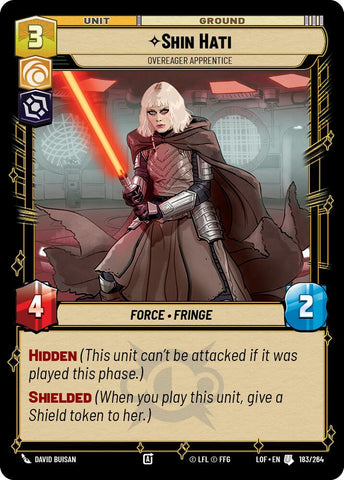 Shin Hati - Overeager Apprentice (183/264) (183/264) [Legends of the Force] - The Mythic Store | 24h Order Processing