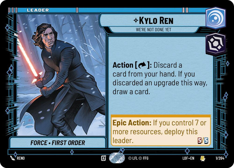 Kylo Ren - We're Not Done Yet (001/264) (001/264) [Legends of the Force] - The Mythic Store | 24h Order Processing