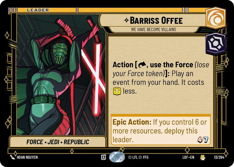 Barriss Offee - We Have Become Villains (013/264) (013/264) [Legends of the Force] - The Mythic Store | 24h Order Processing