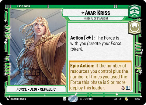 Avar Kriss - Marshal of Starlight (007/264) (007/264) [Legends of the Force] - The Mythic Store | 24h Order Processing