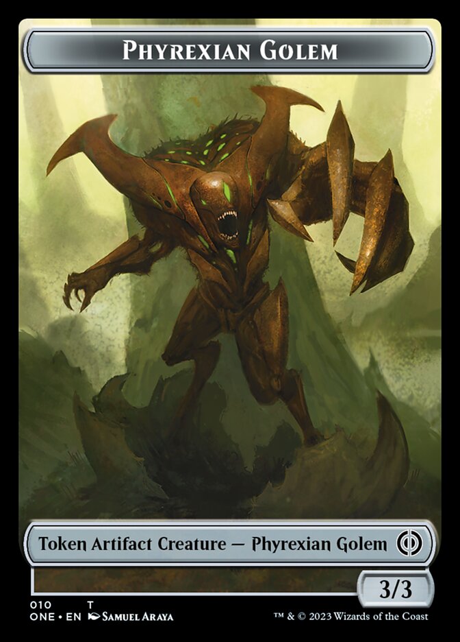 Phyrexian Golem Token [Phyrexia: All Will Be One Tokens] - The Mythic Store | 24h Order Processing