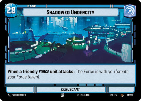Shadowed Undercity // Force (021/264 // T03/T03) (021/264 // T03/T03) [Legends of the Force] - The Mythic Store | 24h Order Processing