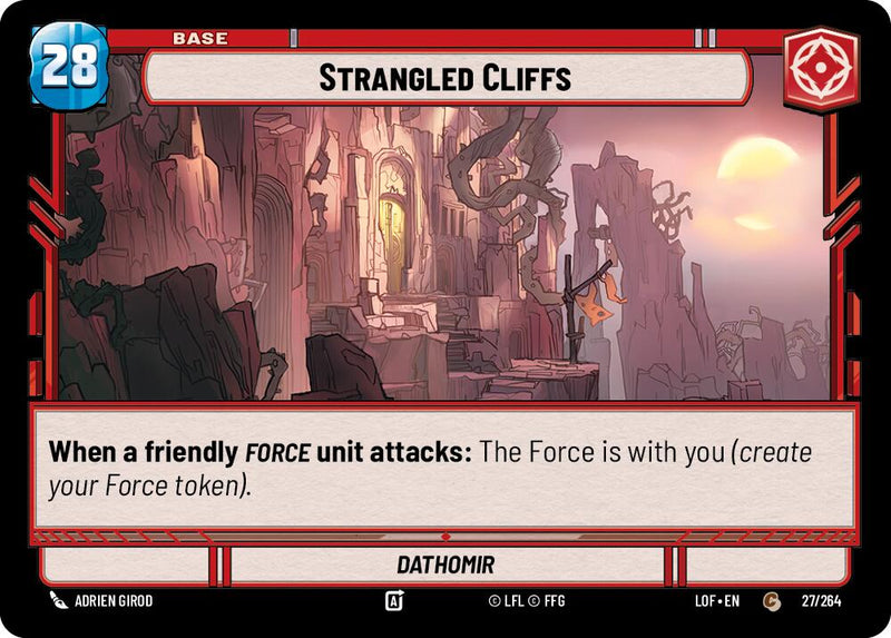Strangled Cliffs // Shield (027/264 // T02/T03) (027/264 // T02/T03) [Legends of the Force] - The Mythic Store | 24h Order Processing