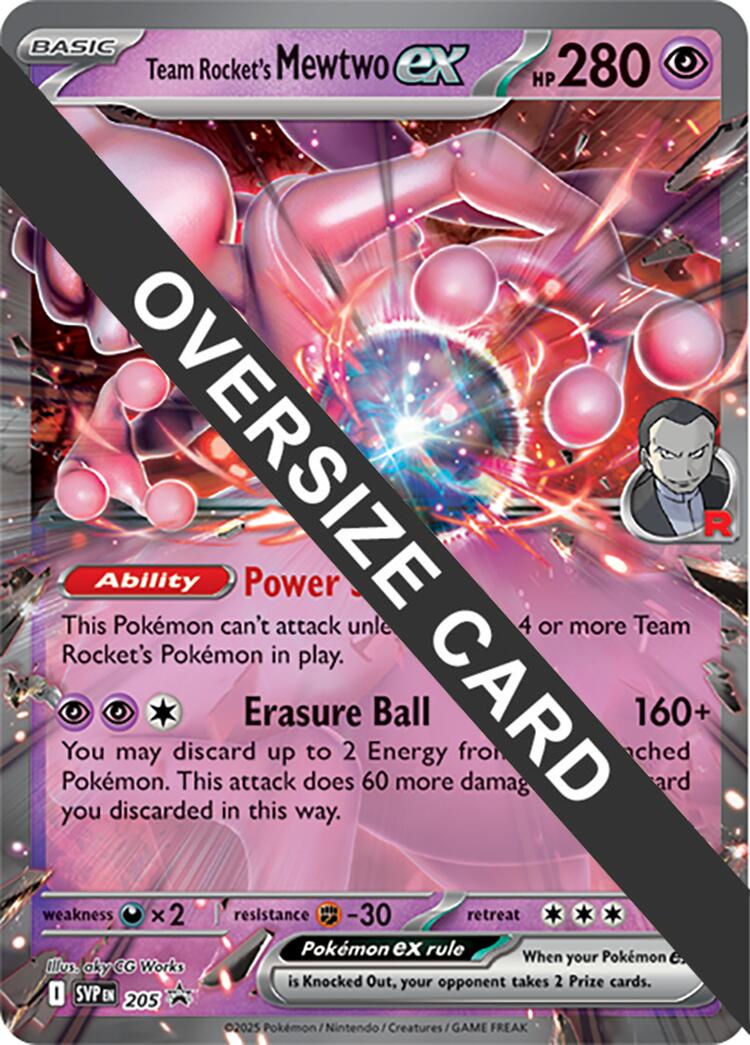 Team Rocket's Mewtwo ex (205) (Jumbo Card) [Scarlet & Violet: Black Star Promos] - The Mythic Store | 24h Order Processing