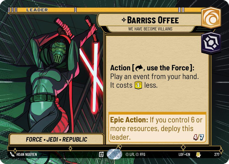 Barriss Offee - We Have Become Villains (277) (Hyperspace) (277) [Legends of the Force] - The Mythic Store | 24h Order Processing