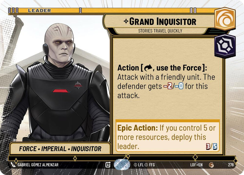 Grand Inquisitor - Stories Travel Quickly (278) (Hyperspace) (278) [Legends of the Force] - The Mythic Store | 24h Order Processing
