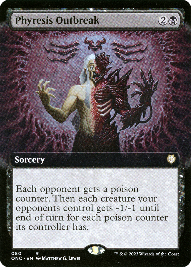 Phyresis Outbreak (Extended Art) [Phyrexia: All Will Be One Commander] - The Mythic Store | 24h Order Processing