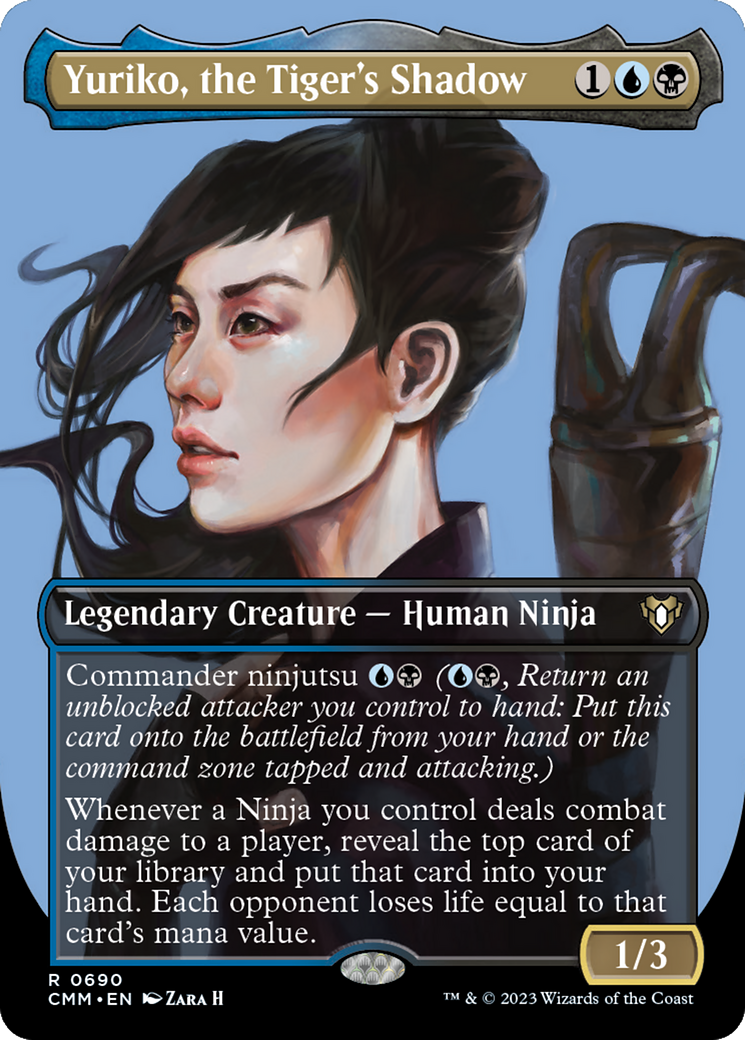 Yuriko, the Tiger's Shadow (Borderless Profile) [Commander Masters] - The Mythic Store | 24h Order Processing