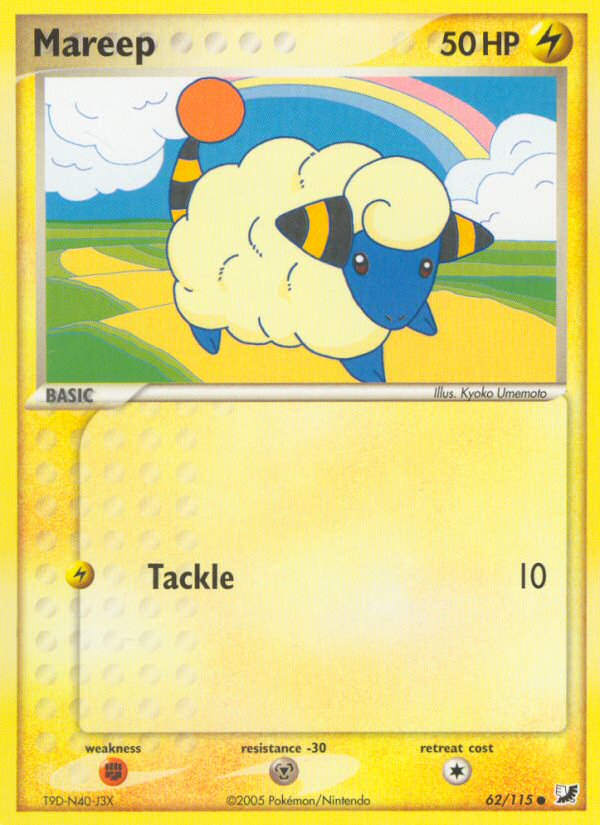 Mareep (62/115) [EX: Unseen Forces] - The Mythic Store | 24h Order Processing
