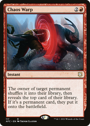 Chaos Warp [Dungeons & Dragons: Adventures in the Forgotten Realms Commander] - The Mythic Store | 24h Order Processing