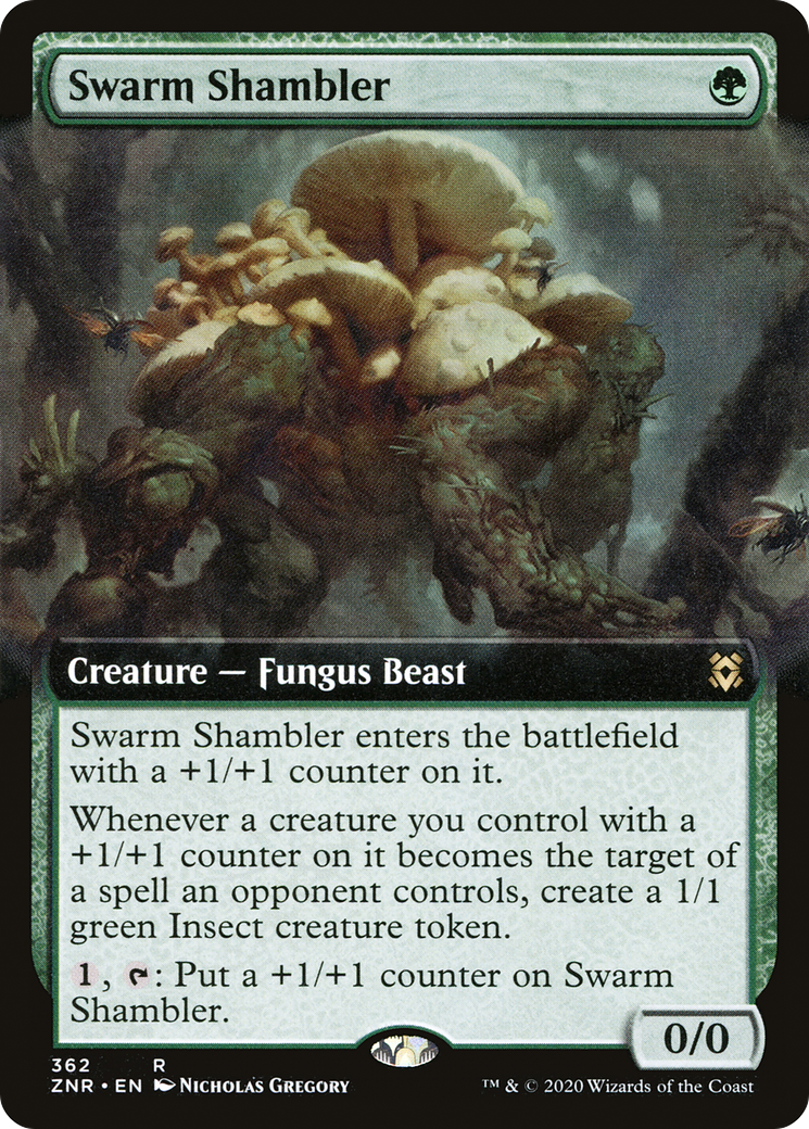 Swarm Shambler (Extended Art) [Zendikar Rising] - The Mythic Store | 24h Order Processing