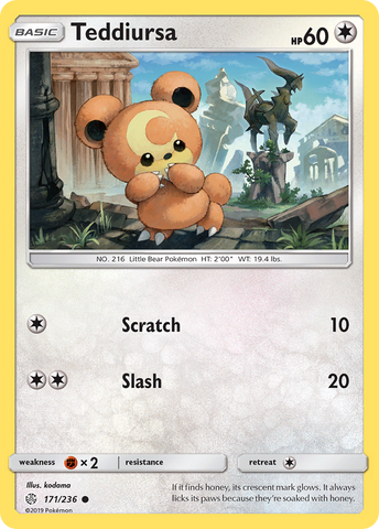 Teddiursa (171/236) [Sun & Moon: Cosmic Eclipse] - The Mythic Store | 24h Order Processing