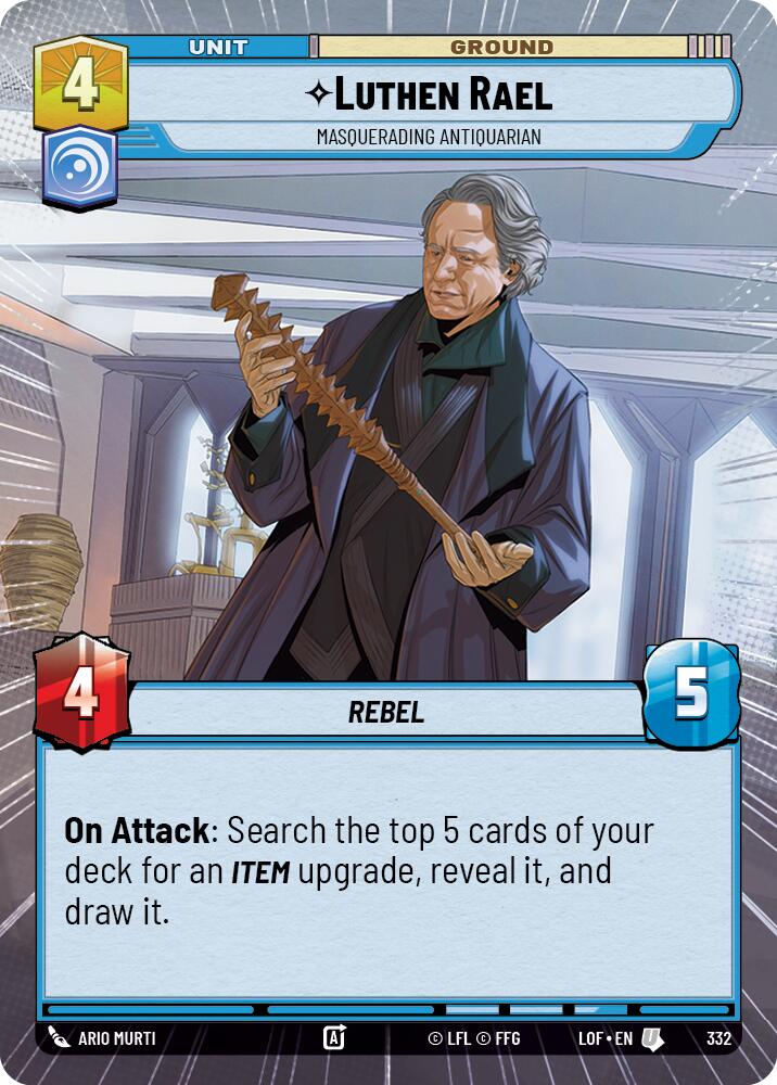 Luthen Rael - Masquerading Antiquarian (332) (Hyperspace) (332) [Legends of the Force]